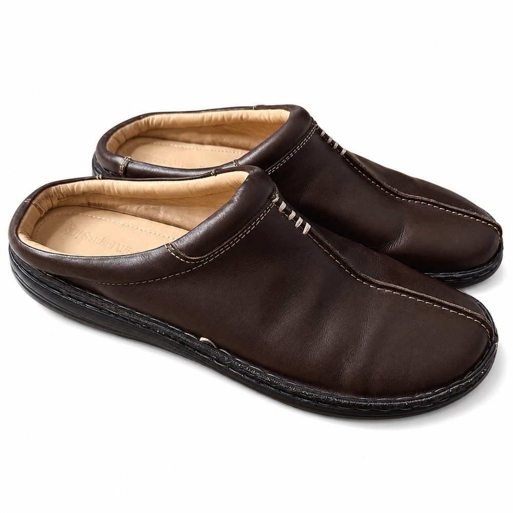 Samuel Windsor Outdoor Mule Slip-On Mens 12 Brown Nappa Leather Loafer